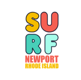 Newport RI surfing sticker vinyl sticker